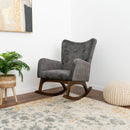 Alistair - Rocking Chair - Brown / Dark Gray by HouseOfZazla