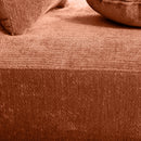 140" Modern Curved Sectional Sofa with Chaise Lounge by HouseOfZazla