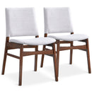 Gusto - Dining Chair (Set of 2) - Brown / Light Gray by HouseOfZazla
