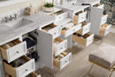 James Martin De Soto 118" Double Bathroom Vanity, Bright White