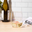 3D Flamingo Stemless Wine Glasses by Jersey Art Glass