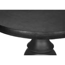 Round Accent Table, Indoor / Outdoor - Black by HouseOfZazla