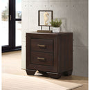 Copper - 2 Drawer Rectangular Nightstand by HouseOfZazla