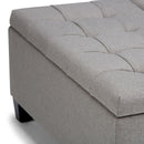 Harrison - Upholstered Coffee Table Storage Ottoman by HouseOfZazla