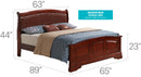 Panel Sleigh Bed Elegantly Crafted