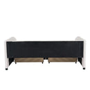 Upholstered Daybed With Ergonomic Design Backrest by HouseOfZazla