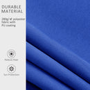 8' x 7' Patio Retractable Awning, Manual Exterior Sun Shade Deck Window Cover, Blue