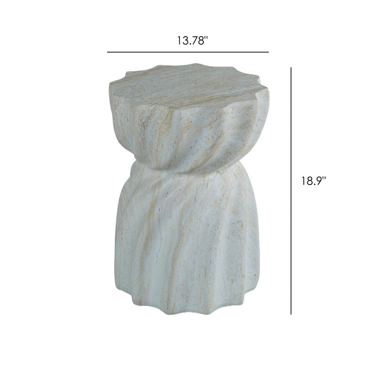 Outdoor End Table - Marble, photo 5 of 7