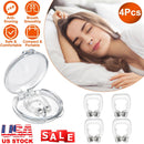 4Pcs Magnetic Nose Clip Anti Snoring Device Sleeping Aid Comfortable and Reusable for Men and Women