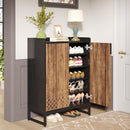 5 Tier Shoe Cabinet With Doors, Compact Entryway Storage Organizer by HouseOfZazla