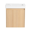 Modern Bathroom Vanity With Ceramic Basin, Wall Mounted Floating Sink Combo, Storage Cabinet by HouseOfZazla