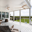 Indoor Outdoor Ceiling Fan With Light With Remote Control, Noiseless Reversible Motor, 6 Speed, 3 Color by HouseOfZazla