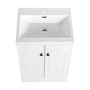 Contemporary Freestanding Bathroom Vanity With Resin Sink & Soft-Close Cabinet Doors by HouseOfZazla