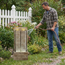 39 Inch Outdoor Water Fountain with Pump and LED Lights by HouseOfZazla