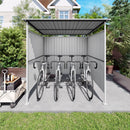 Outdoor Pergola, Bike Storage Shed, Grill Gazebo For Patio - Gray