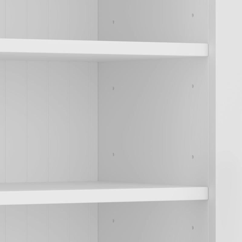 U-Can 78.7''H Hall Tree with Bench and 5 Storage Cubbies, Modern Entryway Storage Organizer Cabinet with 4 Doors, 5 Drawers and Adjustable Shelves for Hallway, Entryway, Living Room