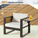 Aluminum Frame Large 4-Piece Outdoor Patio Furniture Set for 5 Person by HouseOfZazla