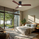 Low Profile Flush Mount Intergrated LED Ceiling Fan With Light And Silent Reversible Motor by HouseOfZazla