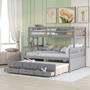 Bunk Bed With Twin Size Trundle And Drawers by HouseOfZazla