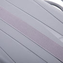 4-Piece PP Spinner Wheel Luggage Set with Cosmetic Case, Light Gray