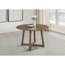 Guinea - Dining Table With Interlocking Base Design - Walnut by HouseOfZazla