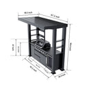 97-Inch 4-Burner Deluxe Stainless Steel Gas Outdoor Kitchen Grill