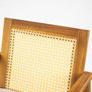 Preston Outdoor Dining Chair With Cushion Set of 2 - Teak / Beige