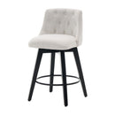 Swivel Bar Stools & Button Tufted Back (Set of 2) by HouseOfZazla