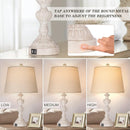 Touch Control Coastal Farmhouse Table Lamp Set of 2