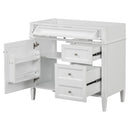 Bathroom Vanity With 2 Drawers And Tip-Out Drawer, Storage Cabinet by Unique Piece Furniture