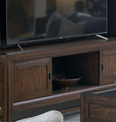 TV Stand Console, For TVs Up To 85", 2 Tone - Brown by HouseOfZazla