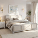 King Size Bed Frame with Upholstered Headboard