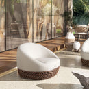 Willow - Upholstered Patio Deep Seating Armchair, Wicker Frame by Unique Piece Furniture