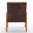 Wide Arm Chair - Brown