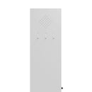 Kitchen Pantry Cabinet Tall Storage With Adjustable Shelves, Heavy Duty Stainless Steel Frame - White by HouseOfZazla