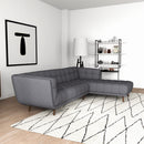 Addison - L Shape Sectional Sofa Tufted by HouseOfZazla