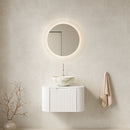 DINA 24" Bathroom Vanity & Sink with Floating Curved Edges by HouseOfZazla