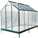 Polycarbonate house, Heavy Duty Outdoor Aluminum Walk-In House Kit With Rain Gutter, Vent And Door For Backyard Garden by HouseOfZazla