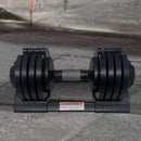 22Lbs Adjustable Dumbbell Steel And Plastic - Black by HouseOfZazla