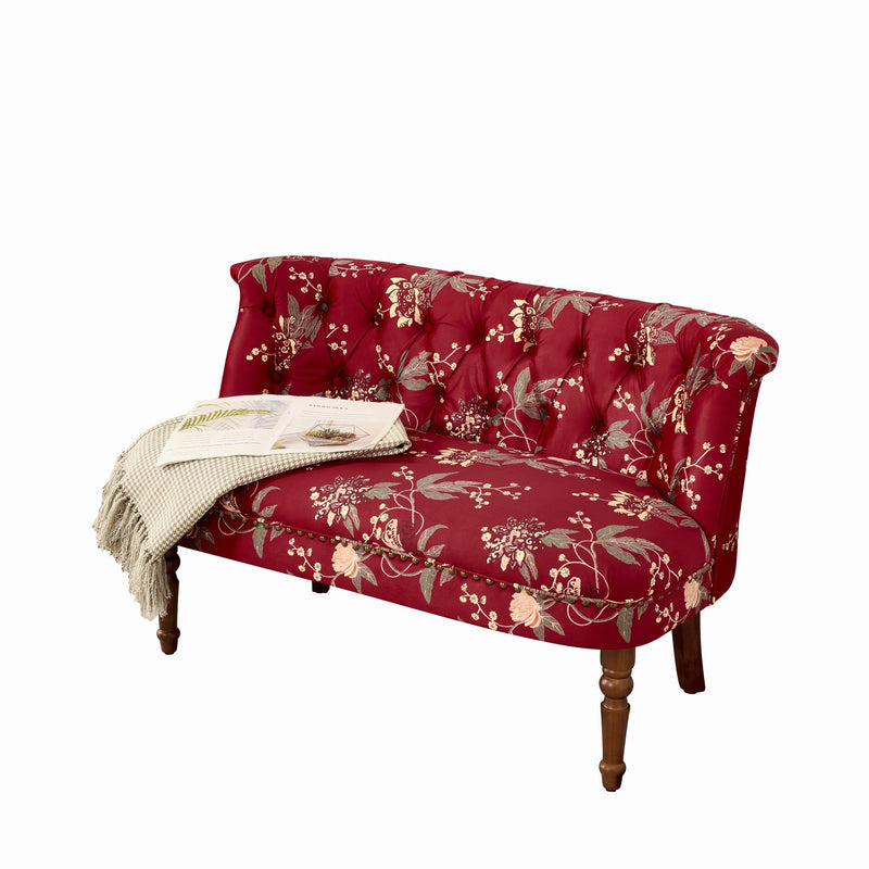 European Style Wine Red Sofa Chair, photo 8 of 10