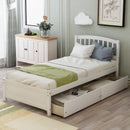 Platform Storage Bed Wood Bed Frame With Two Drawers And Headboard by Unique Piece Furniture