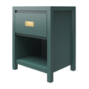 Haven - 1 Drawer Nightstand - Green by HouseOfZazla