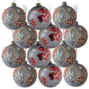 Glass Decorative Hanging Ball Christmas Tree Ornaments For Holiday Party Decorations by HouseOfZazla