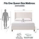 Harper - Tall Headboard Upholstered Bed / High Headboard / Elegant Simplicity / No Box Spring Needed by Unique Piece Furniture