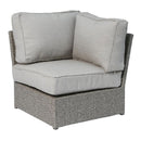 Patio Conversation Set & Cushions, Seats 4 - Gray Mix by Unique Piece Furniture