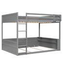 Bunk Bed With Built In Shelves, Storage Box, LED Light And USB Charging Station by HouseOfZazla