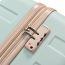 20-Inch Carry-On Luggage with Expandable Travel Bag Set, ABS Hard Shell Two-piece suitcase set, grey green