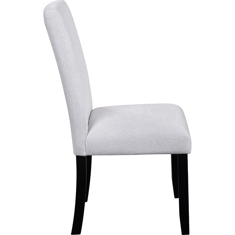 5-Piece Round Dining Table set, 43-Inch Modern Dining Table and 4 Upholstered Chairs for Dining Room, Kitchen Room, Living Room, Easy Assembly