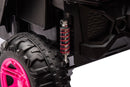 12V7A*1 30W*4 Four-Wheel Drive Seat One Button Start, Forward And Backward, High And Low Speed, Music, Front Light, Power Display, Two Doors Can Open, 2.4G R / C, Seat Belt Four Wheel Absorber by HouseOfZazla