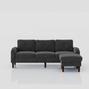 3 Seater Convertible Combination L Shaped Sofa With Footstools With Storage by HouseOfZazla